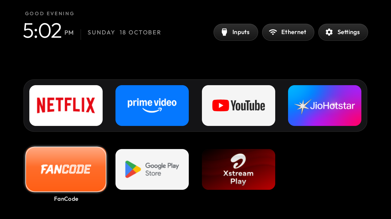 CleanYourTV 启动器主界面横版截图